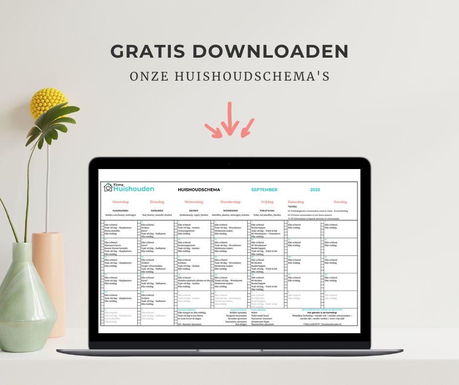 Huishoudschema downloaden